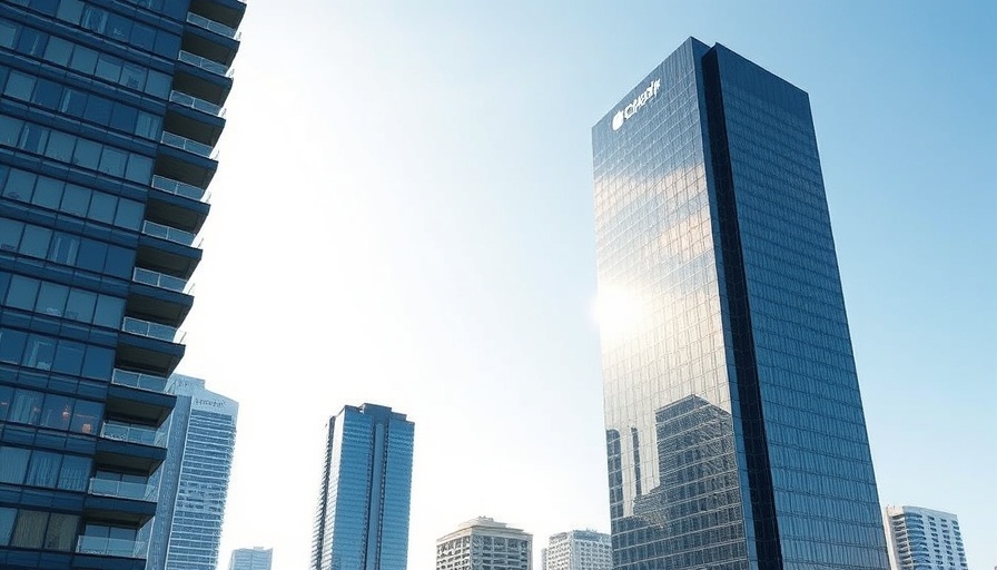 Modern skyscraper in Doral Florida, commercial leases.
