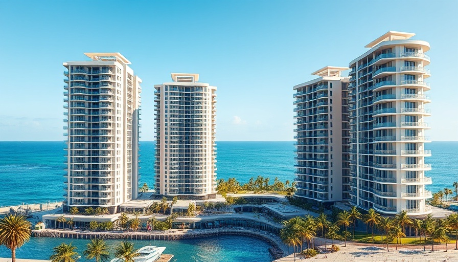 Key Biscayne Grand Bay project waterfront condo view.