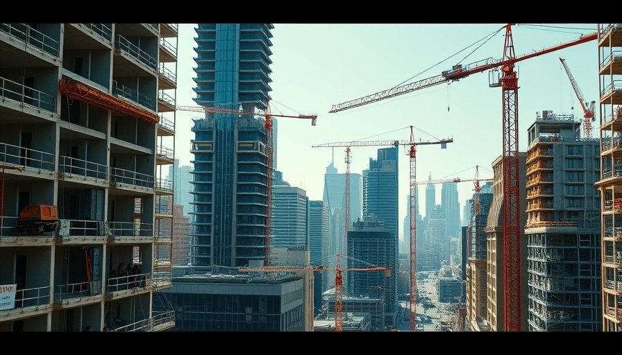 Fort Lauderdale construction loan with cityscape and cranes.