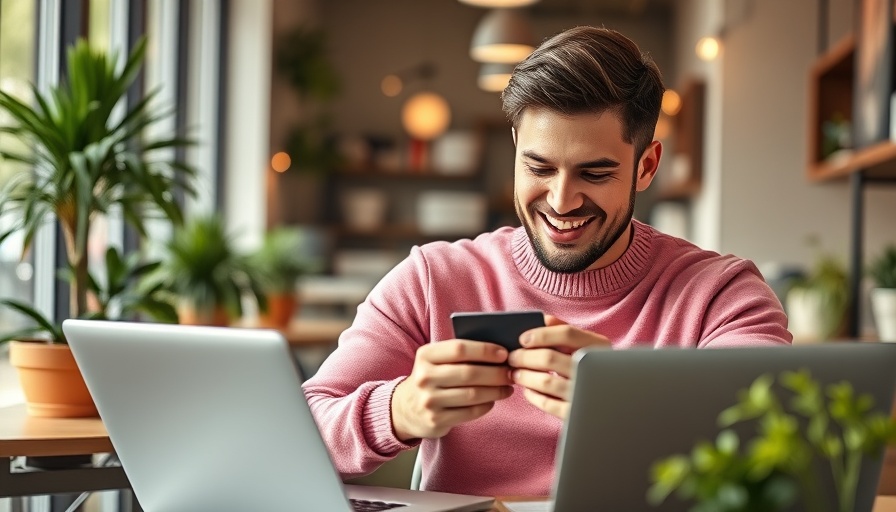 Young man using credit card in cafe for Bilt Rewards program