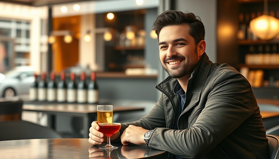 Transform Travel with Points and Miles: Man enjoying drink at cafe.