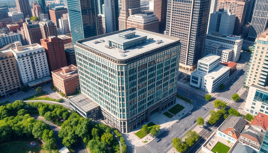 Panattoni sells Miami Herald HQ, modern office complex aerial view.