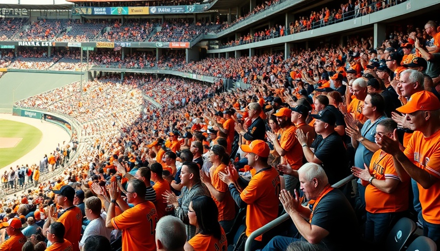 Oregon State baseball fans cheering during the game against Florida State, sunny day.