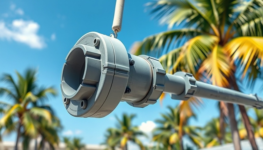 Secure anti-water intrusion device in sunny Florida landscape.