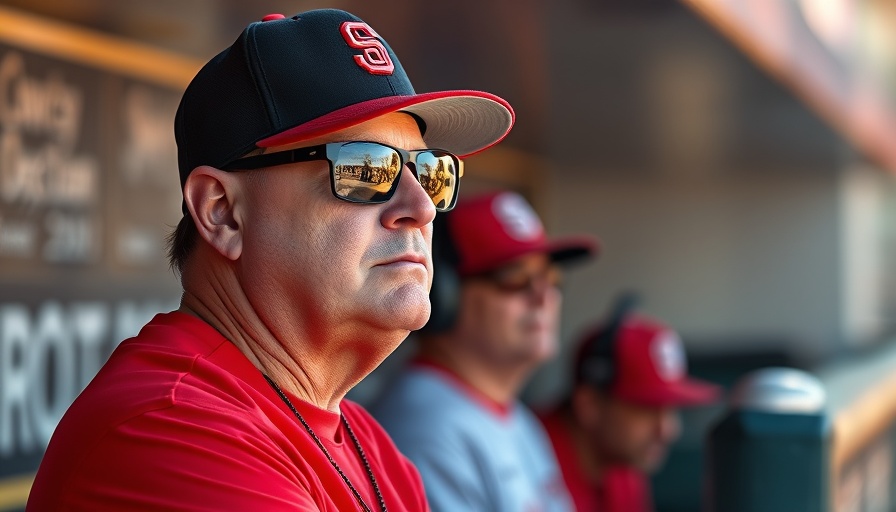 Oregon State baseball coach observing game at Super Regional.