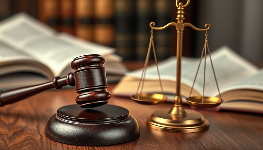 Symbolic legal image of a gavel and scales representing a Florida sexual battery case.