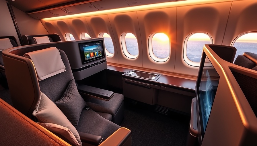 Luxurious business class seat on ANA 787 Dreamliner, elegant setup.