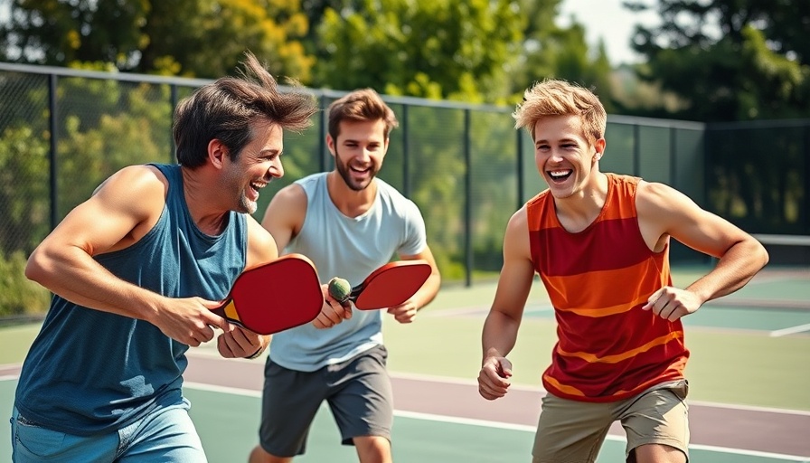 Enthusiastic pickleball play during National Physical Fitness and Sports Month.