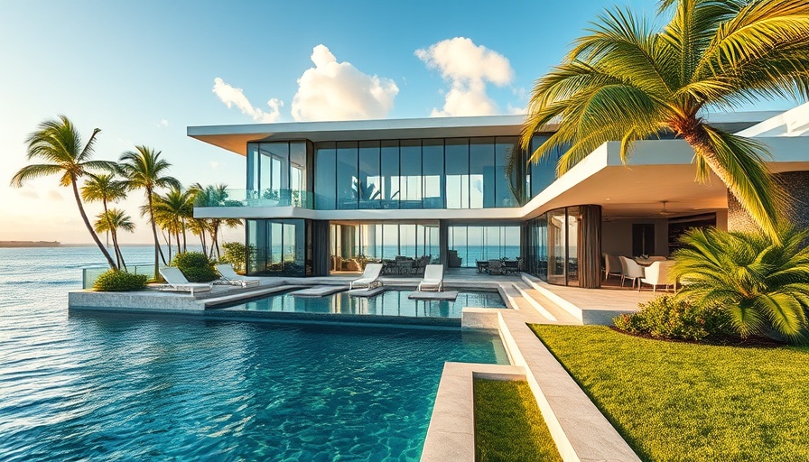 Luxurious contemporary mansion in Miami-Dade, ocean view