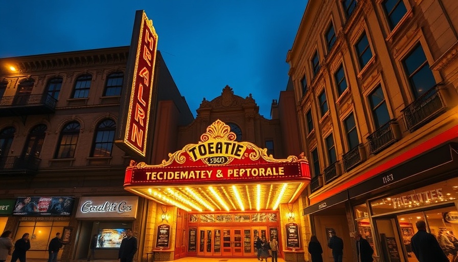 Pitbull charter school sells Olympia Theater; grand marquee at night.