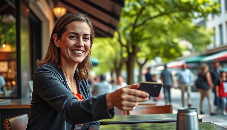 Woman using credit card at cafe, credit card annual fees.