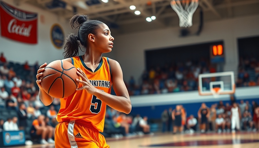 Basketball player ready to pass during game highlighting success mindset.