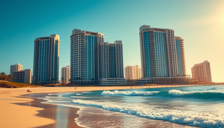 Luxurious high-rise buildings on Miami Beach at golden hour reflecting real estate trends.