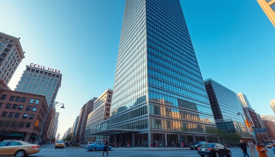 Sabadell Financial Center acquisition skyscraper in urban setting.