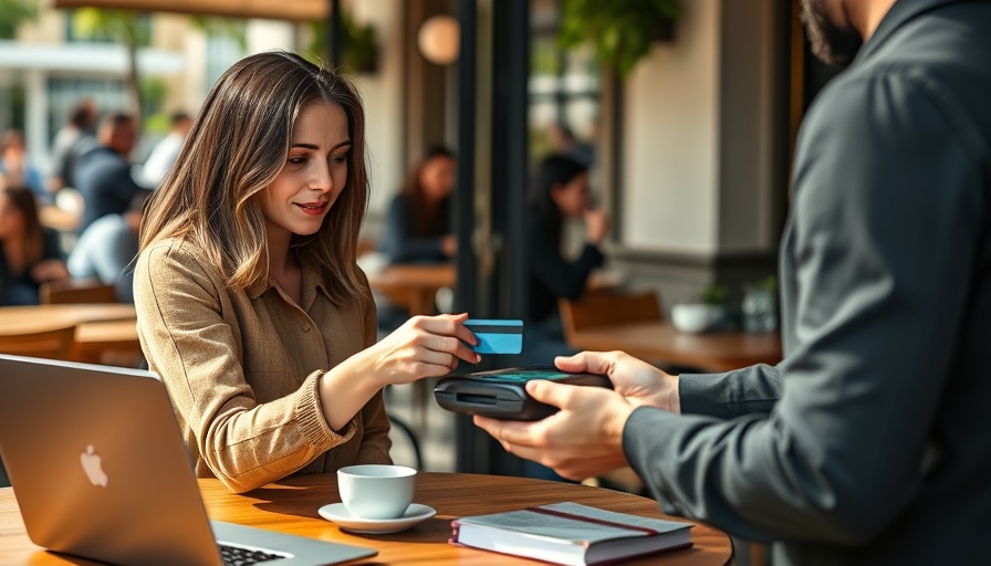 Citi Strata Elite Credit Card use in a cafe setting.