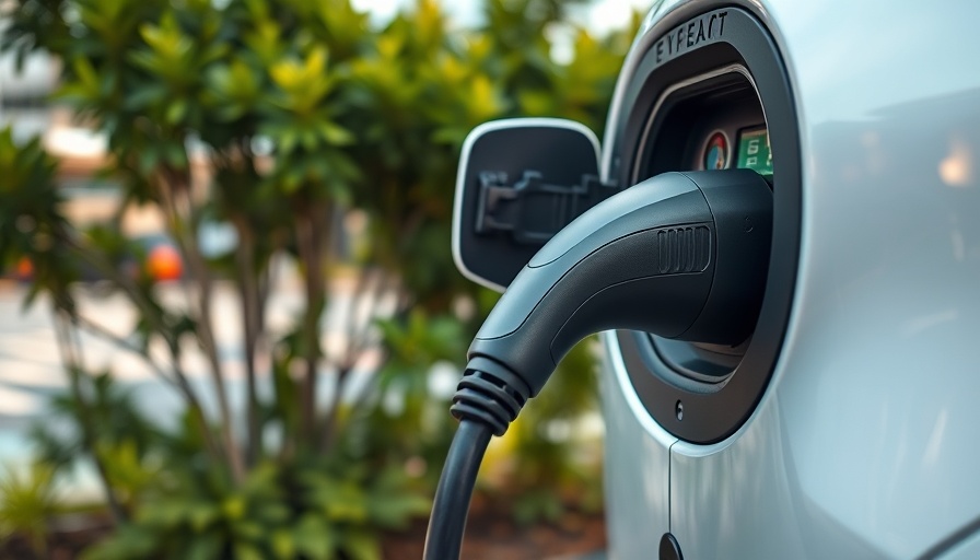 Modern EV charging station in Winter Park with connector detail.