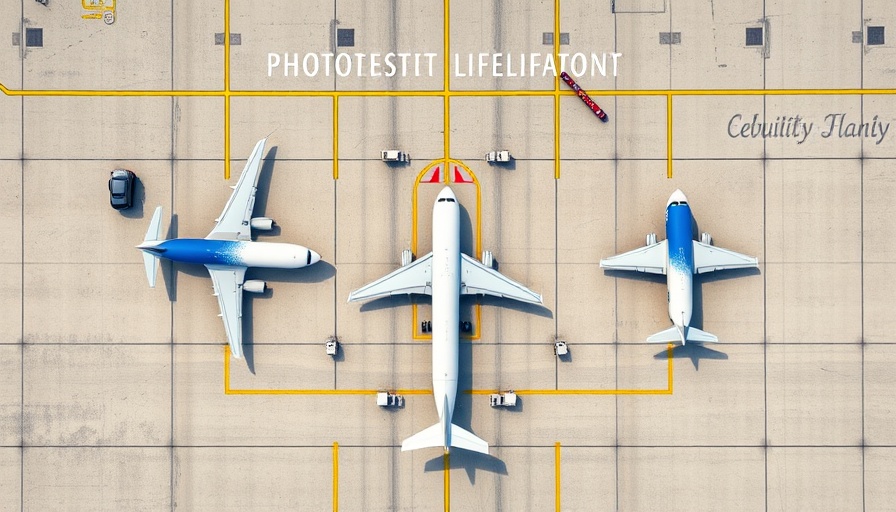Who should get the United Quest Card: aerial view of parked airplanes.