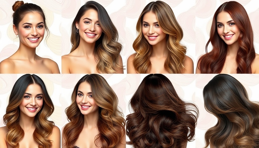 Various hairstyles showing how to lighten hair naturally with clip-in extensions.