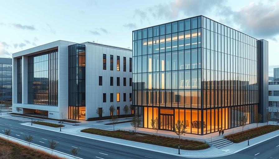 Modern architectural complex for Boca Raton Office Depot Campus Development.