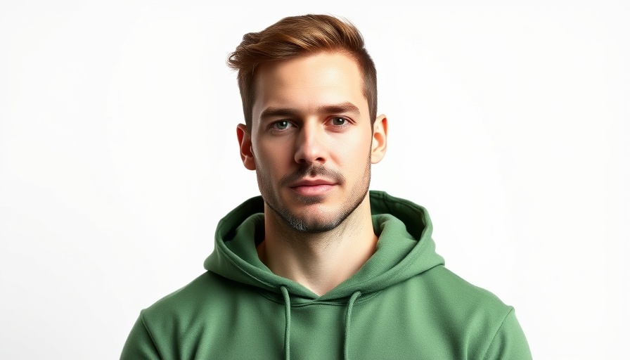 Confident man discussing food freedom and clarity.