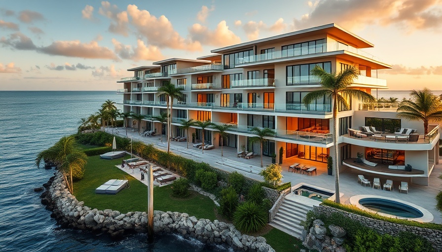 Luxury waterfront condominium in North Bay Village with ocean view.