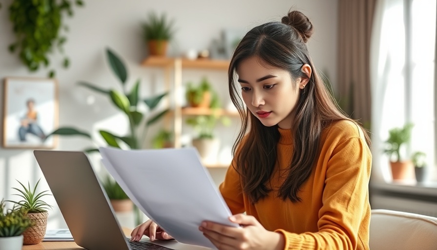 Woman working on laptop at home desk, functional labs for moms over 30.