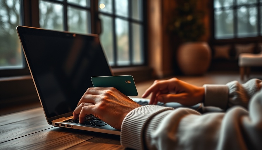 Person using laptop with credit card indoors; best time to apply for Capital One credit cards.