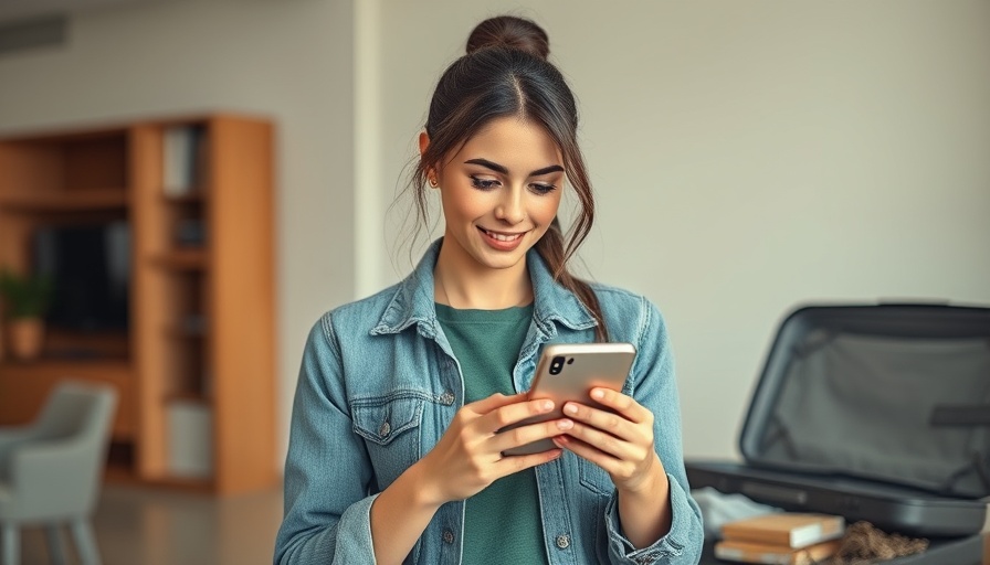 Woman planning travel with smartphone and laptop, best credit cards for Florida homeowners.