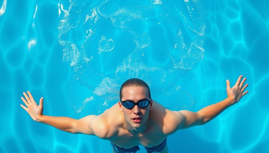Swimmer in pool highlighting invisible threats in pool water.
