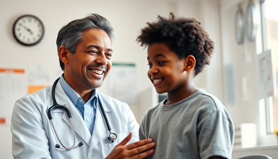 Doctor engaging warmly with young patient in clinic, emphasizing importance of a primary care provider for health.