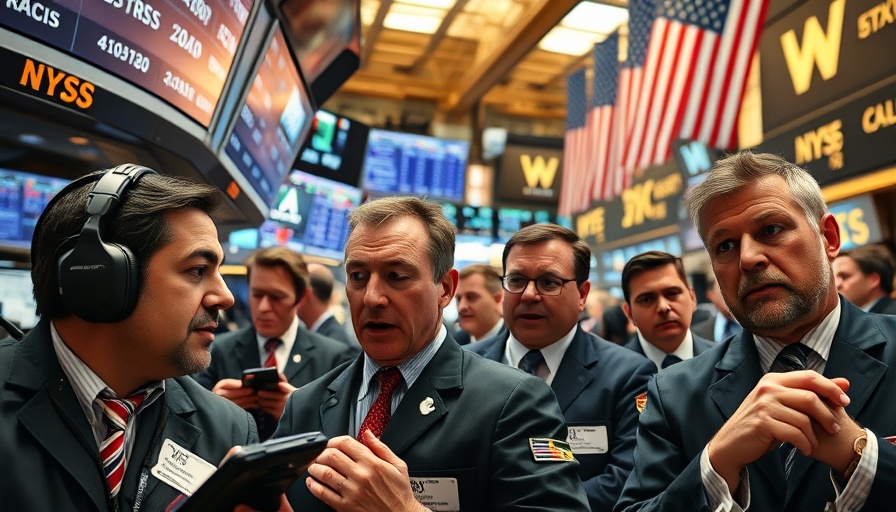 Traders on Wall Street engage as stocks hit record highs.