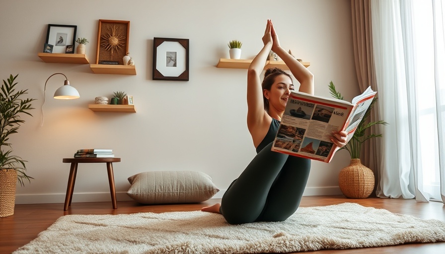 Woman practicing yoga with legs up the wall, Fitness Wellness Deals Labor Day.