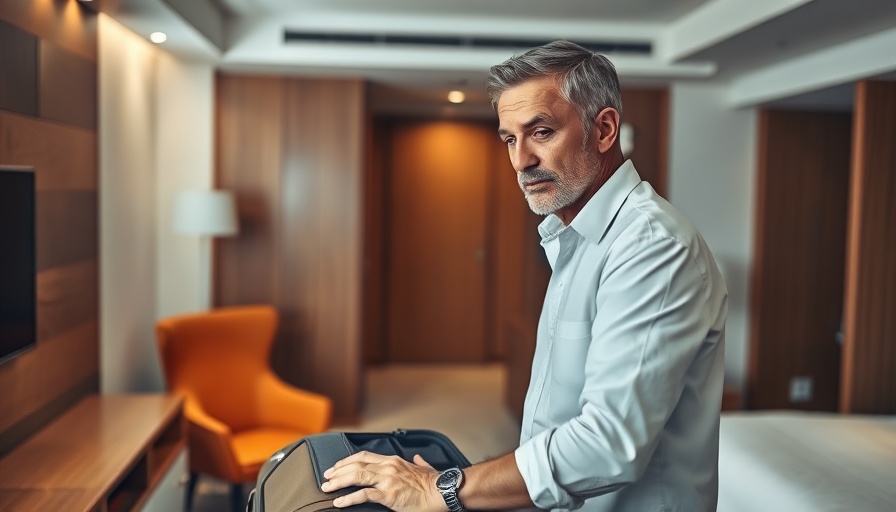 Man packing suitcase in hotel room for IHG One Rewards Traveler Credit Card review.