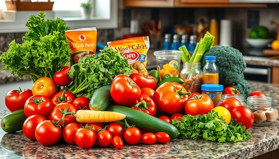 Fresh vegetables and ingredients for Easy and Healthy Airbnb Recipes.
