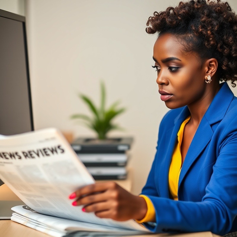 thoughtful client feedback, pondering, writing notes, photorealistic, cozy office space with wooden desk and potted plants, highly detailed, gentle breeze moving a curtain, shallow depth of field, warm tones, afternoon light, shot with an 85mm lens.