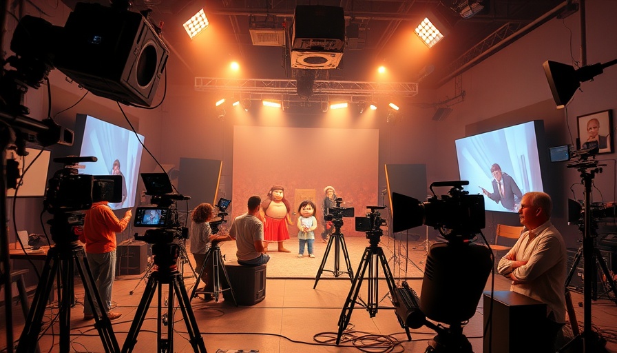 AI-powered creativity and cinematic transformations in studio settings.