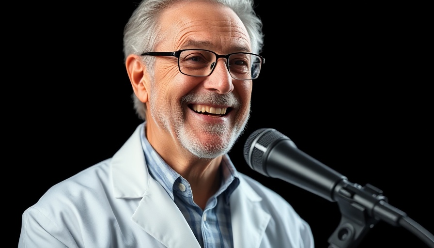 Elderly scientist discussing ancient DNA and human evolution in a studio.