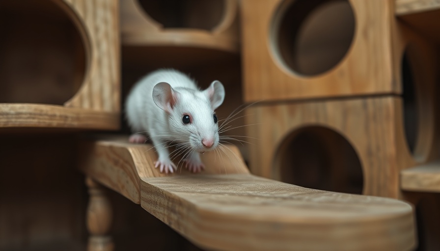 Curious rat in a wooden maze, exploring levels. Why Rats Love Cities.