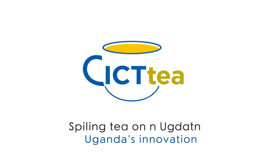 Uganda technology and innovation hubs logo with tea theme
