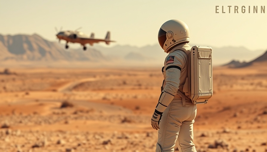 AI scene manipulation with astronaut and flying craft in desert.