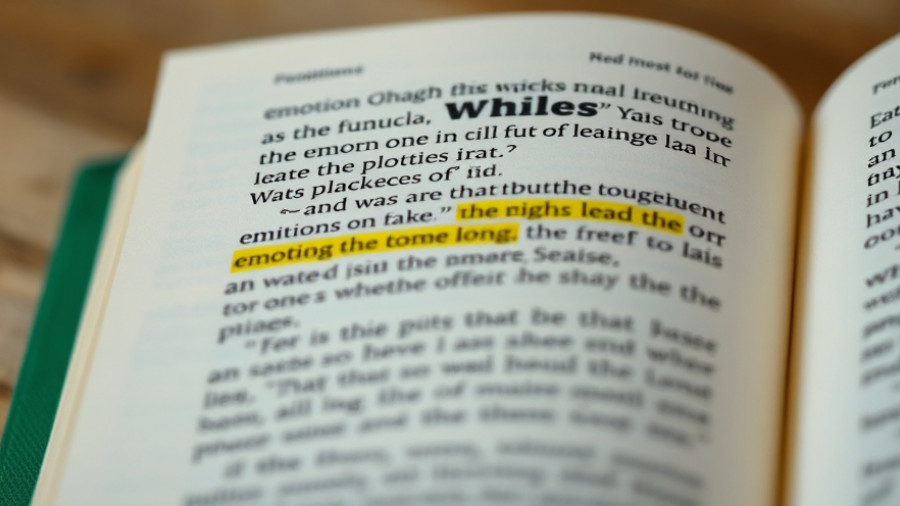 Highlighted text on emotions as human flourishing fuel, productivity boost.