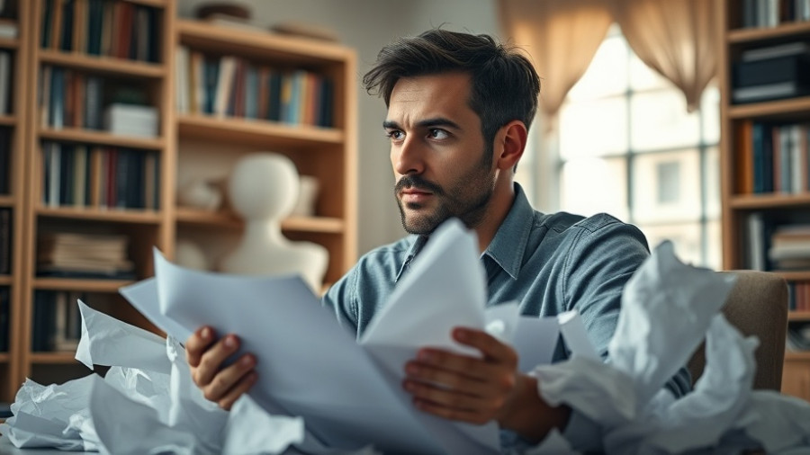 Contemplative man in home office pondering life's purpose. Finding Your Life’s Purpose.