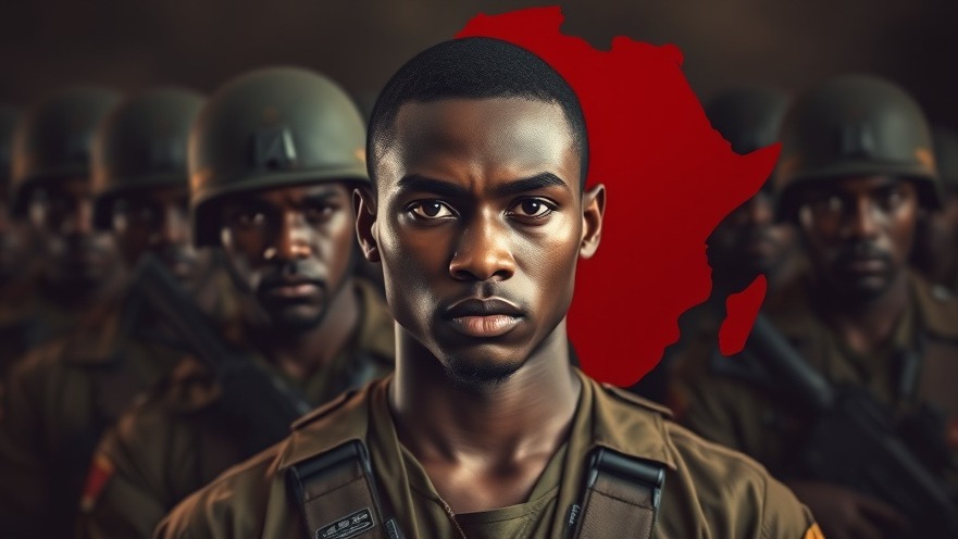 African soldiers in intense atmosphere illustrating the Democratic Republic of the Congo conflict.