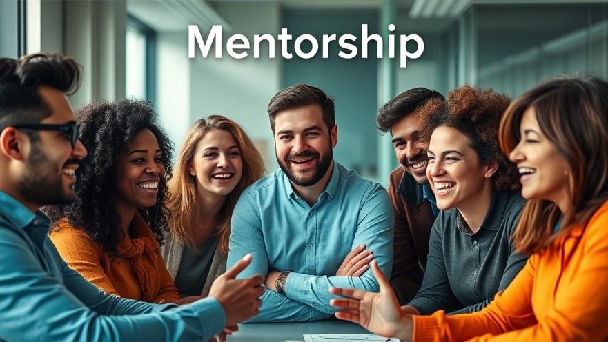 Diverse entrepreneurs collaborating in a vibrant mentorship session filled with excitement.