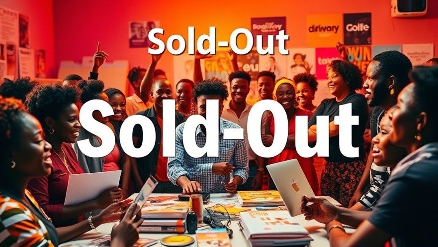 Diverse African individuals in a vibrant Sold-Out workshop, buzzing with creativity.