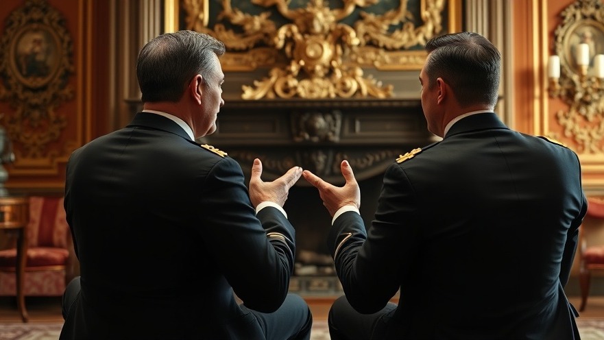 Military discussions on Ukraine peace negotiations, dramatic room setting.