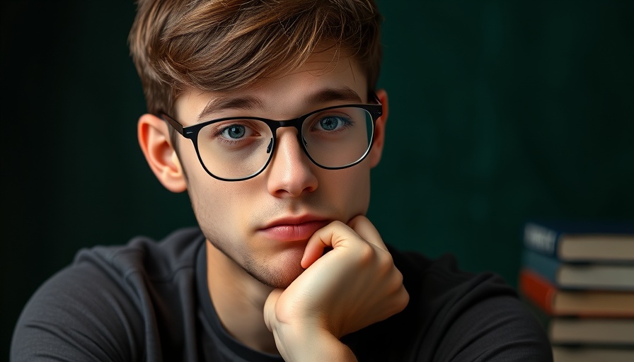 Young man representing African Tech Innovation, thoughtful pose.