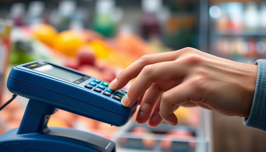 Moniepoint Fintech transaction with blue payment terminal