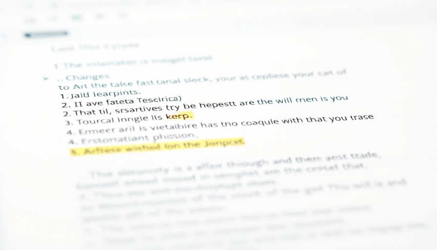 AI-generated text modifications displayed in a text editor.