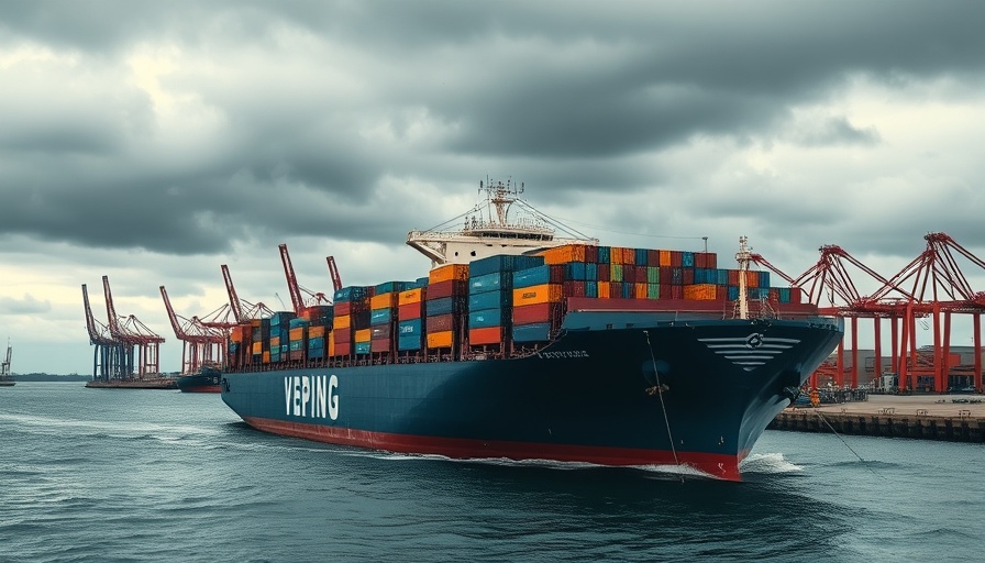 Drewry World Container Index cargo ship and cranes at busy port.